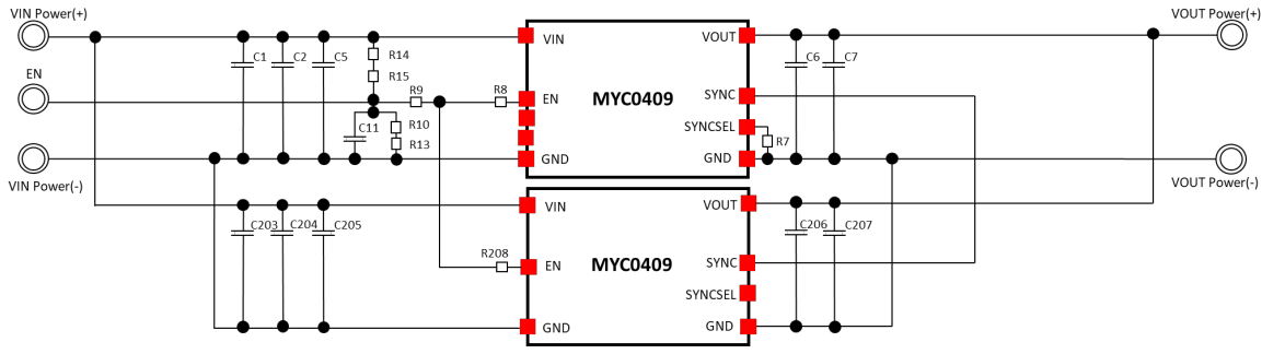 Schéma - Murata Modules d'évaluation MYC0409